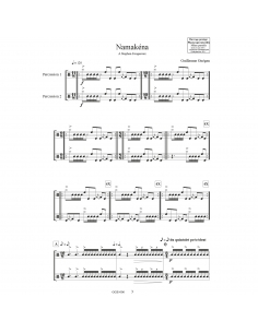 Namakéna - Guillaume Guégan, pour 2 percussions. 2