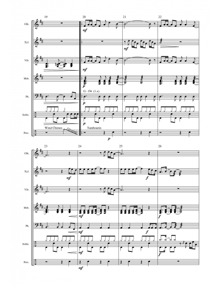 Dancing Queen - arr. Daniel Maggi - HITS IN PERCUSSION music sheet for percussion ensemble