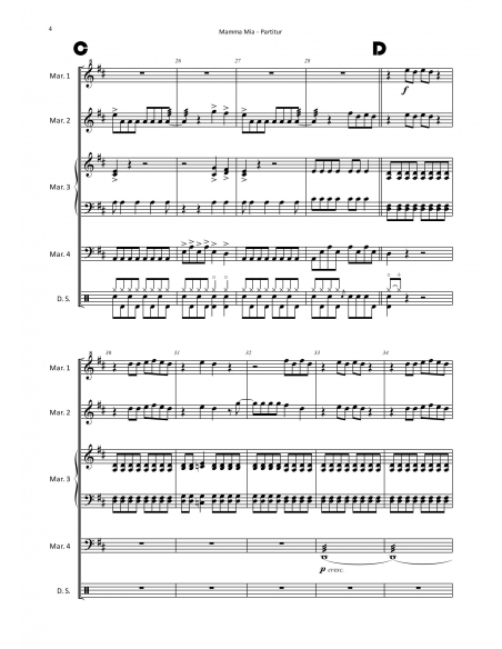 Mamma Mia - arr. Lukas Rechsteiner - HITS IN PERCUSSION