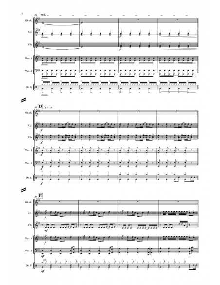 Take me out - arr. Sylvain Andrey - HITS in PERCUSSION. Music sheet and score for percussion ensemble.