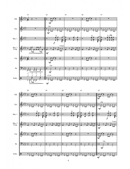 Happy. Pharrell Williams arr. Daniel Maggi. Partition pour ensemble. HIP Hits in Percussion.