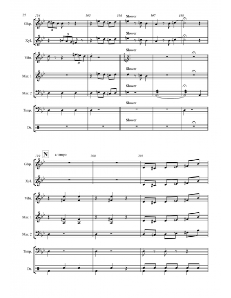 Merry go round of life, Joe Hisaishi, arr. Florian Kirchner, Hits in Percussion. Music sheet.