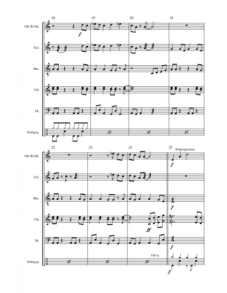Smoke on the water - Deep Purple - arranged by Daniel Maggi. Score and separate parts for percussion ensemble. HIP.