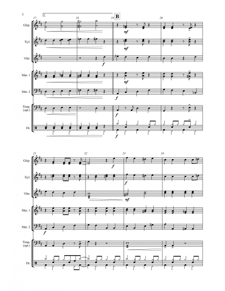 Santa Claus is coming to town - arr. Florian Kirchner - HITS in PERCUSSION. Partition pour ensemble de percussions.