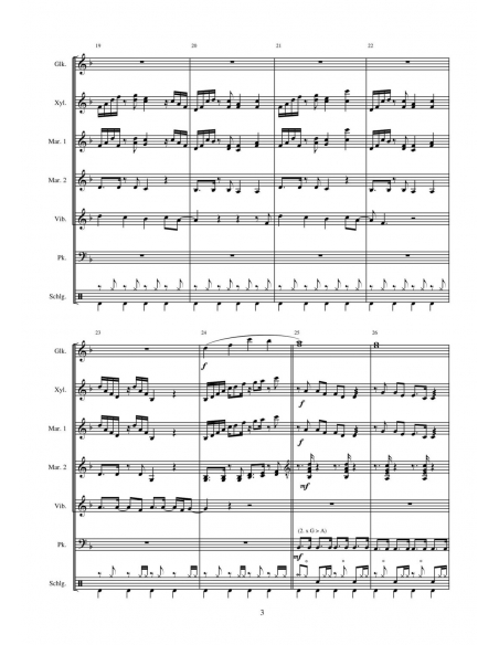 Rather Be, arr. Daniel Maggi, score for percussion ensemble, Hits in Percussion, HIP