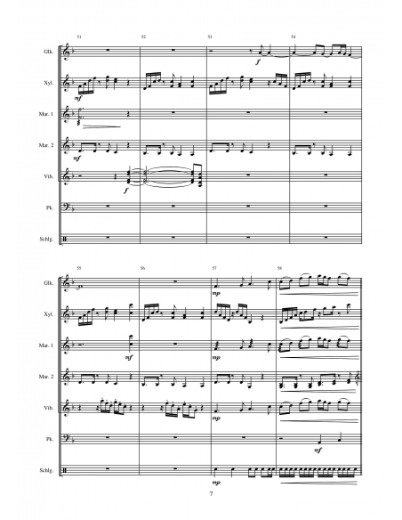 Rather Be, arr. Daniel Maggi, score for percussion ensemble, Hits in Percussion, HIP