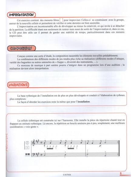 Changement de rythmes, cycle 2A - Béatrice REPECAUD