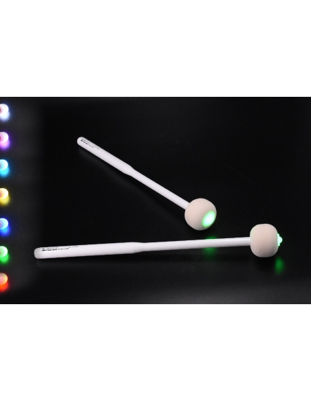 Battes grosse-caisse - Marching LUMINEUSES finition blanche