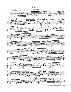 Sonates et Partitas pour violon solo BWV 1001-1006 - J.S. Bach, nouvelle édition 2024 révisée et augmentée (BA5256) 2