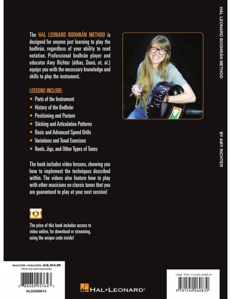 Hal Leonard bodhran method, by Amy Richter