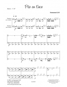 Pile ou face  - Military Drum - Emmanuel JAY