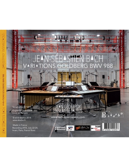 VARIATIONS GOLDBERG / J.S. BACH BWV 988 - Jean Geoffroy, Ensemble Tactus